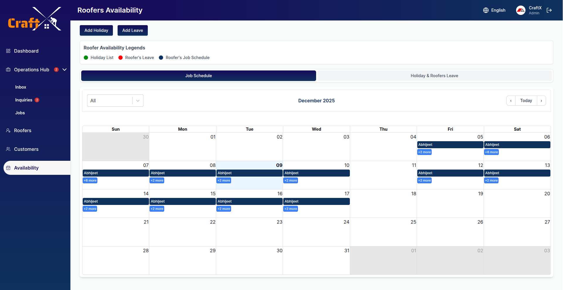 Calendar & Scheduling